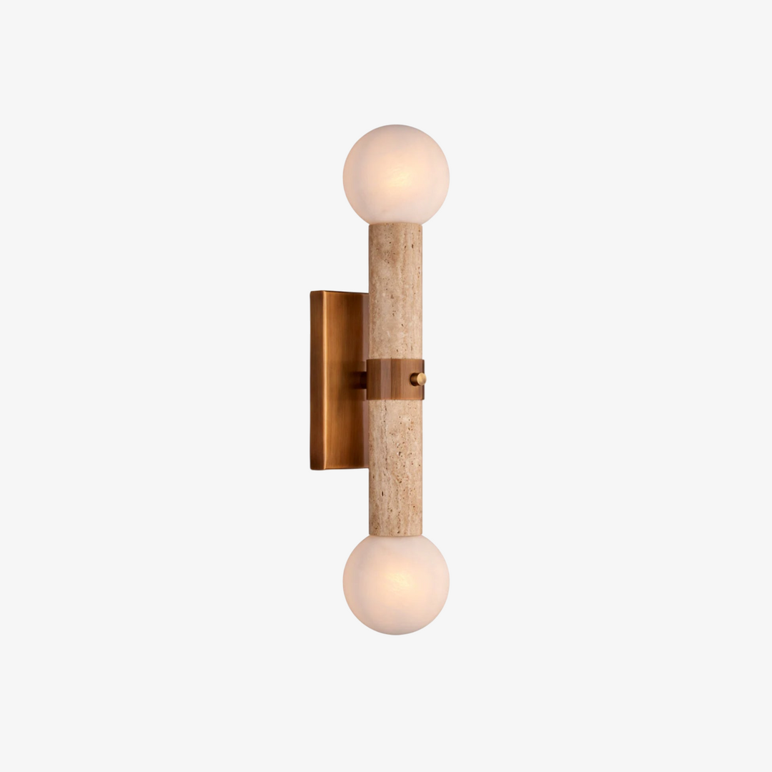 Beatrix Beige Bath Wall Sconce