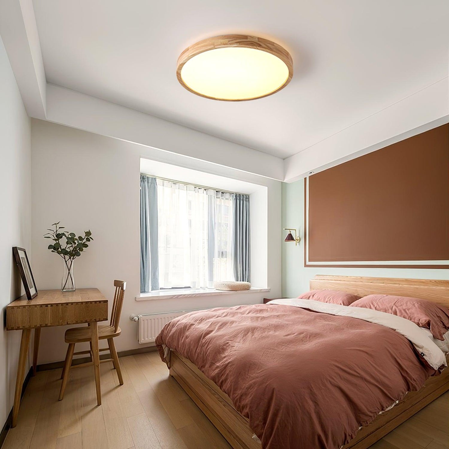 Bianca Wooden Flush Mount Lighting