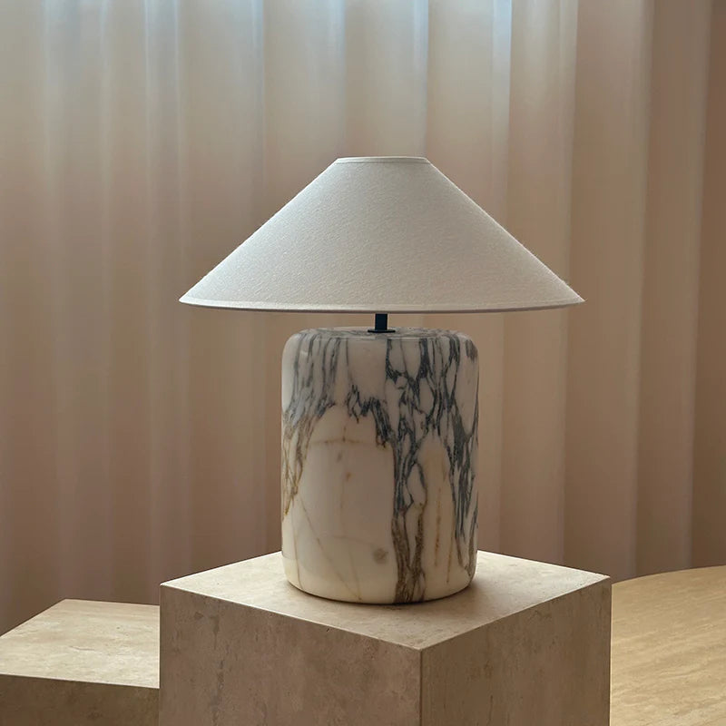 Block Calacatta Oro Table Lamp
