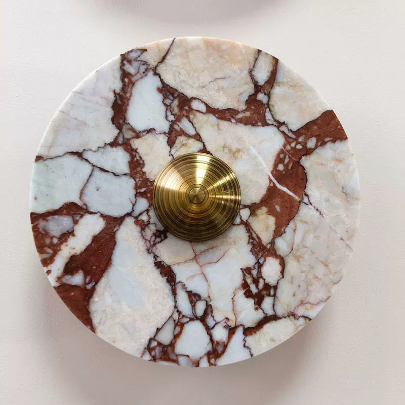 Breccia Rose Marble Sconce