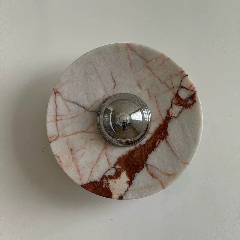 Breccia Rose Marble Sconce