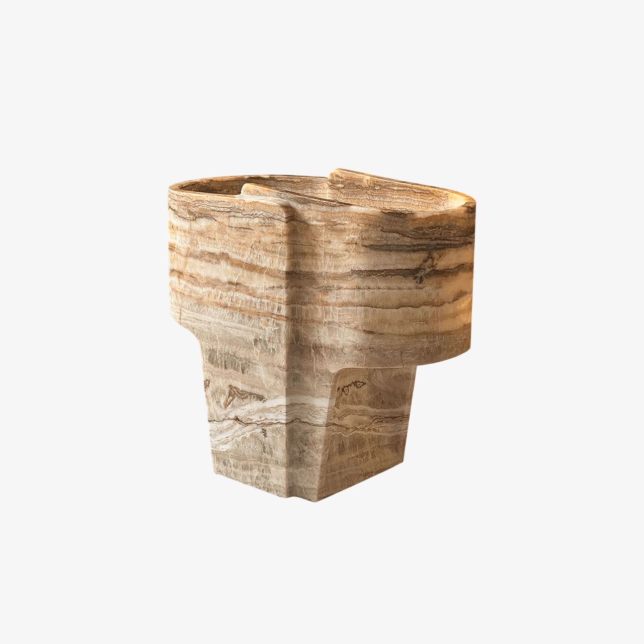 Brown Fantasy Onyx Table Lamp