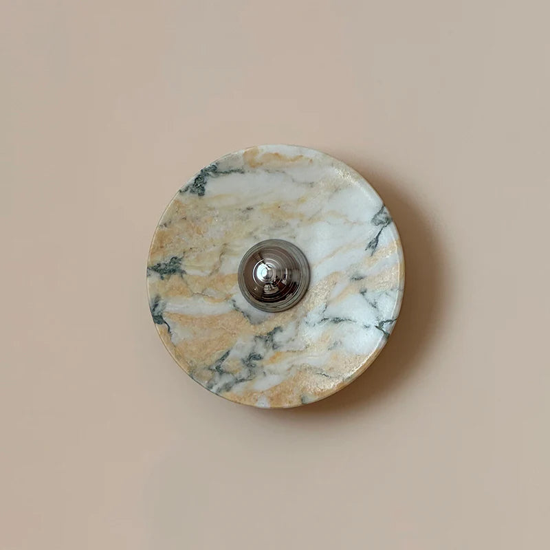 Calacatta Oro Round Sconce