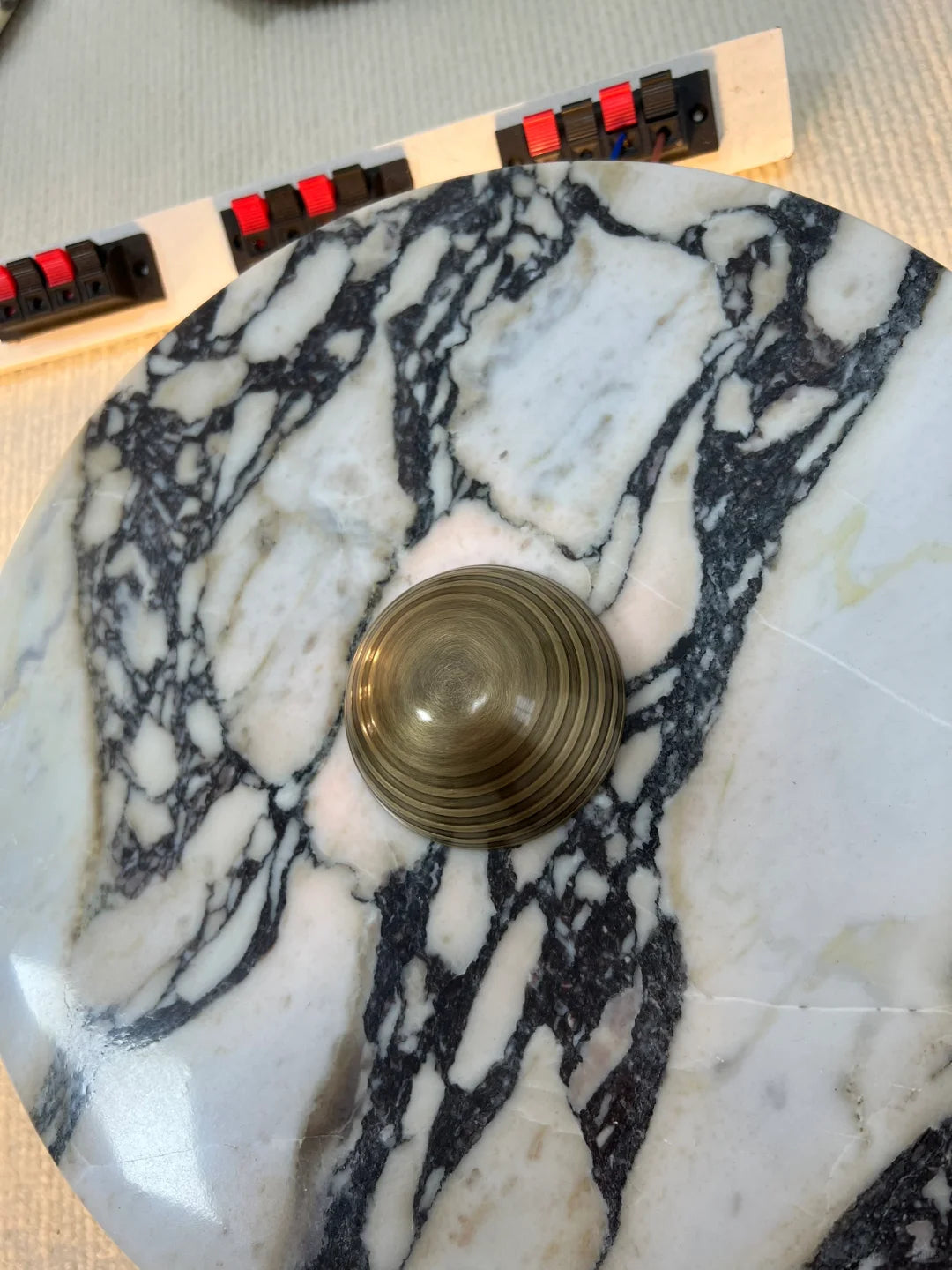 Calacatta Oro Round Sconce