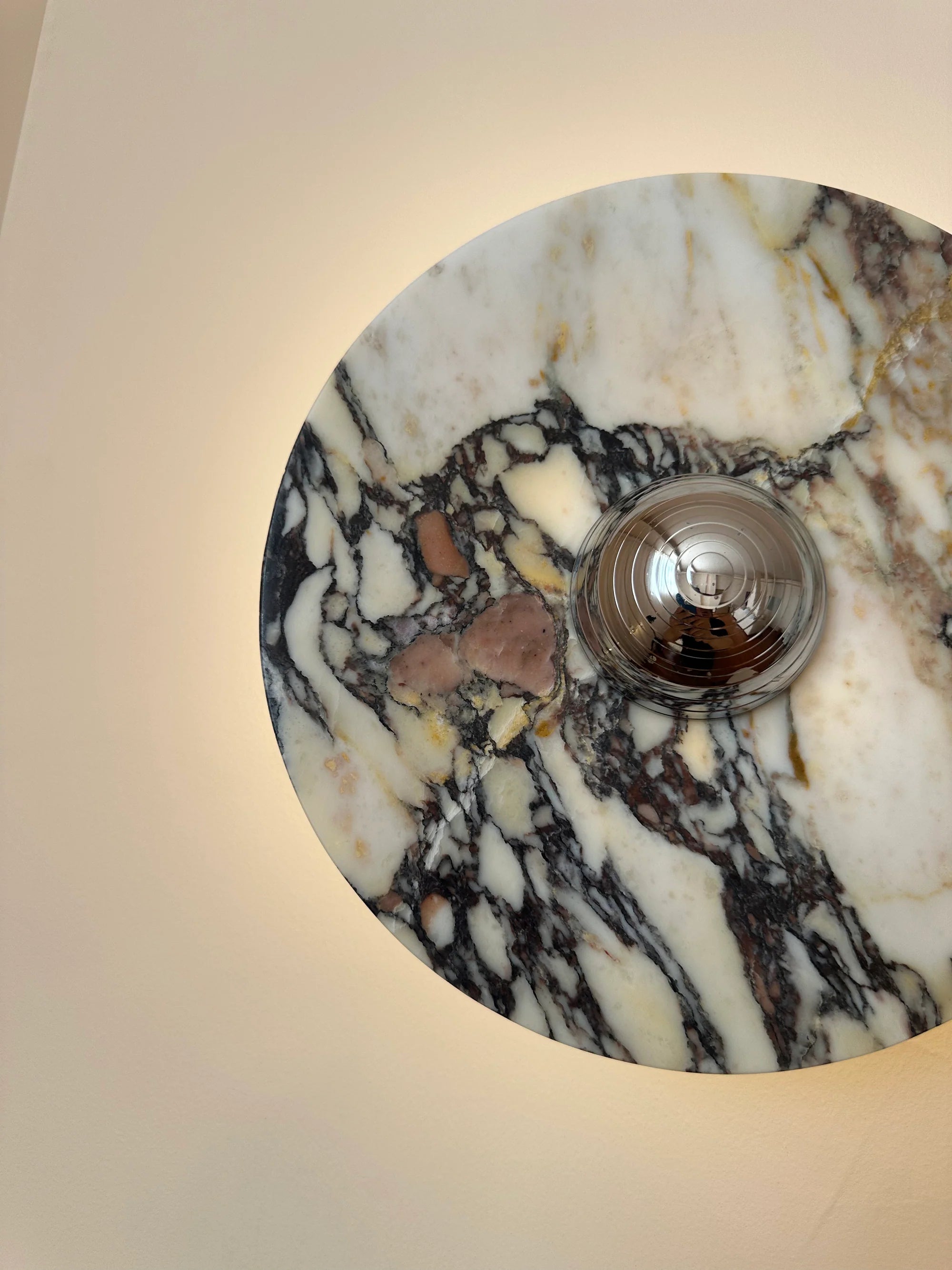 Calacatta Oro Round Sconce