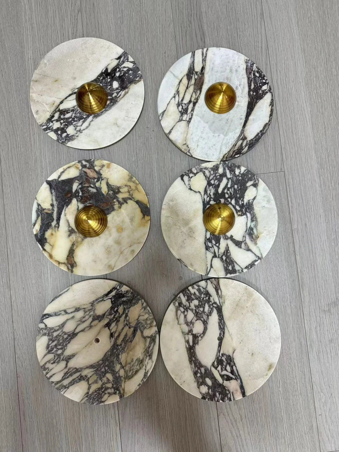 Calacatta Oro Round Sconce