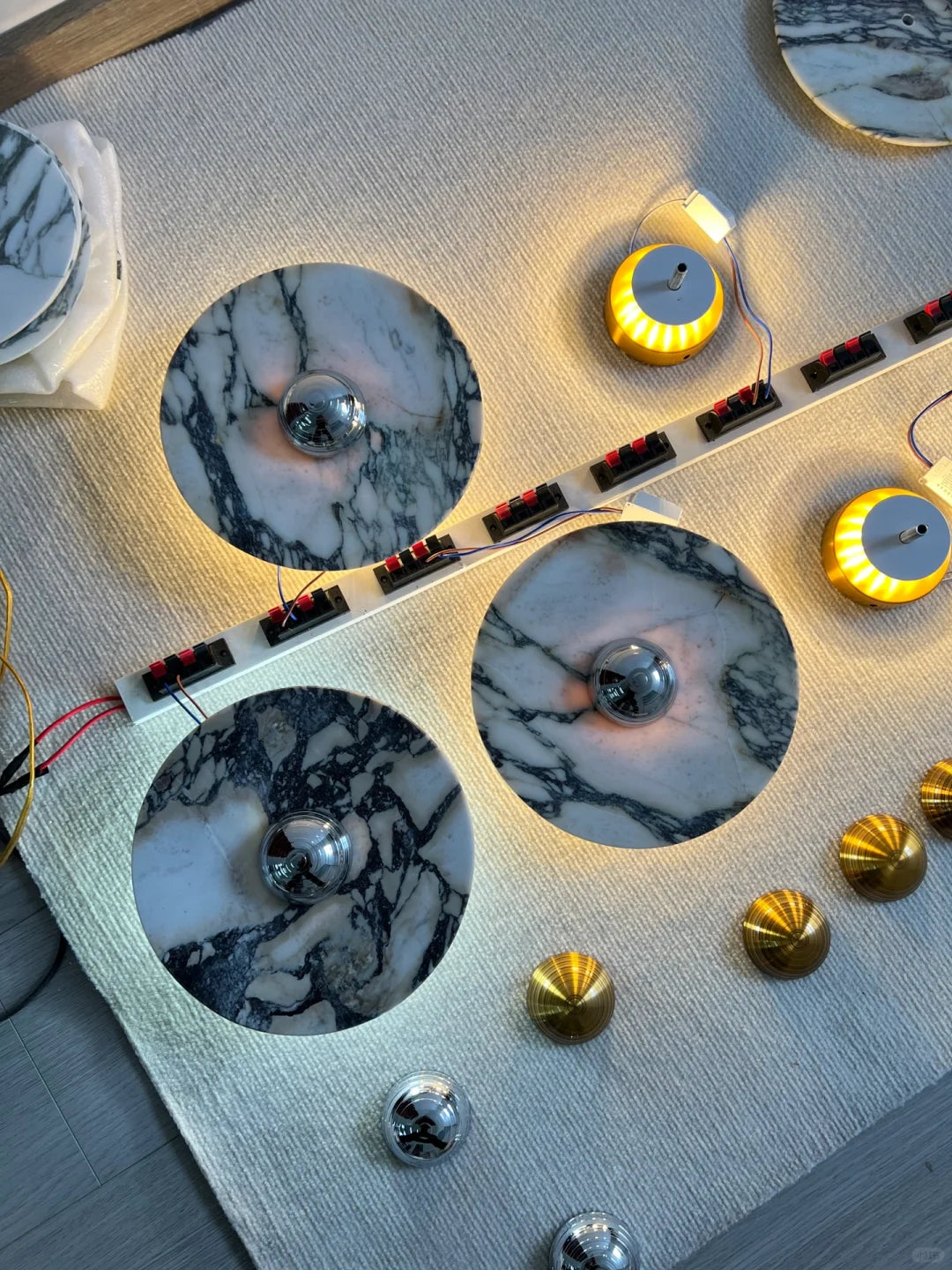 Calacatta Oro Round Sconce