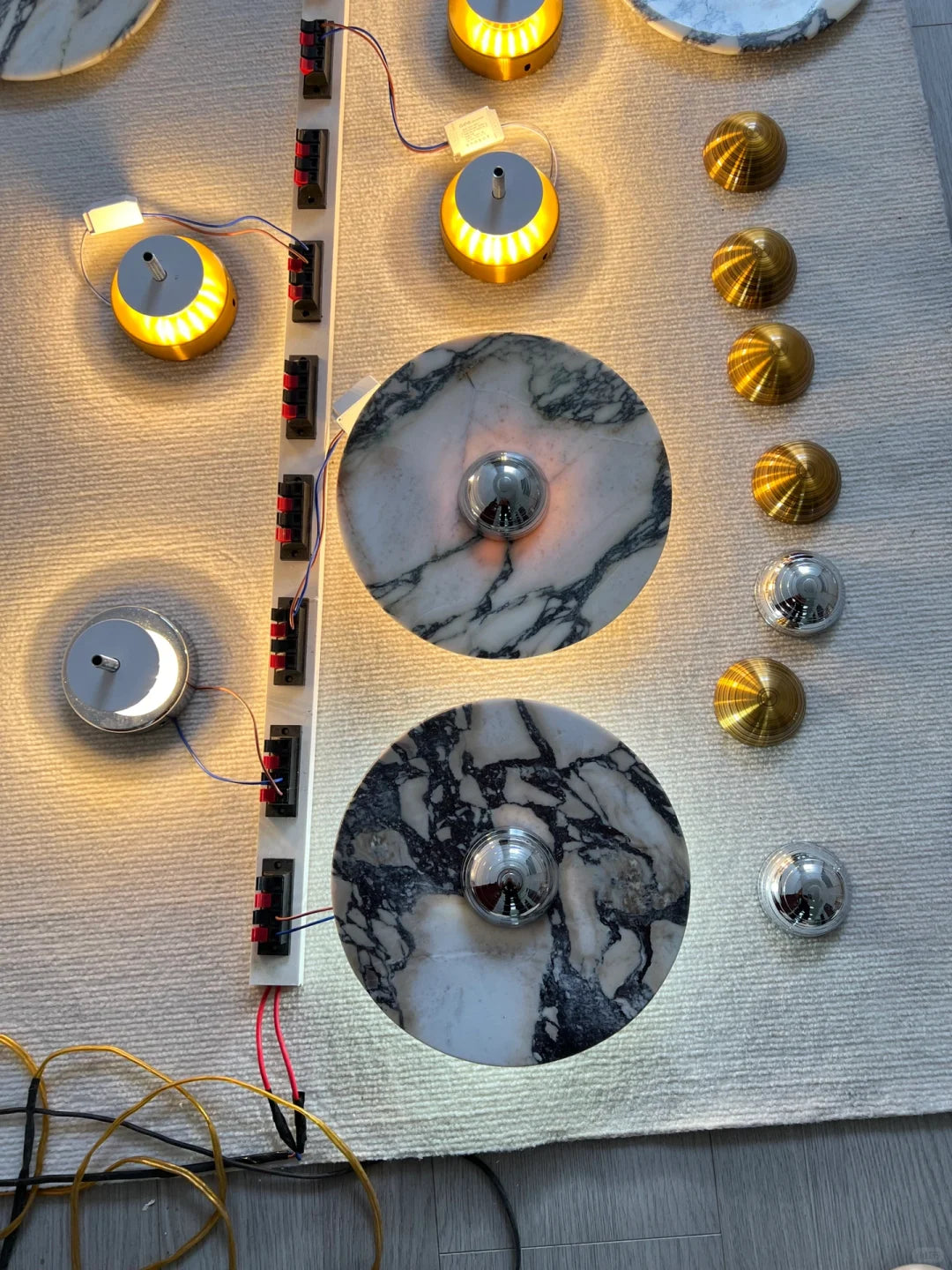 Calacatta Oro Round Sconce