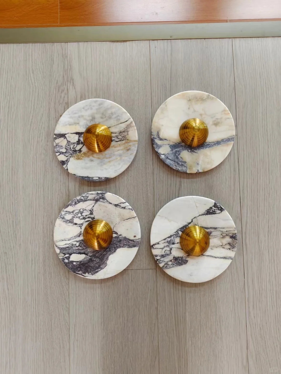 Calacatta Oro Round Sconce