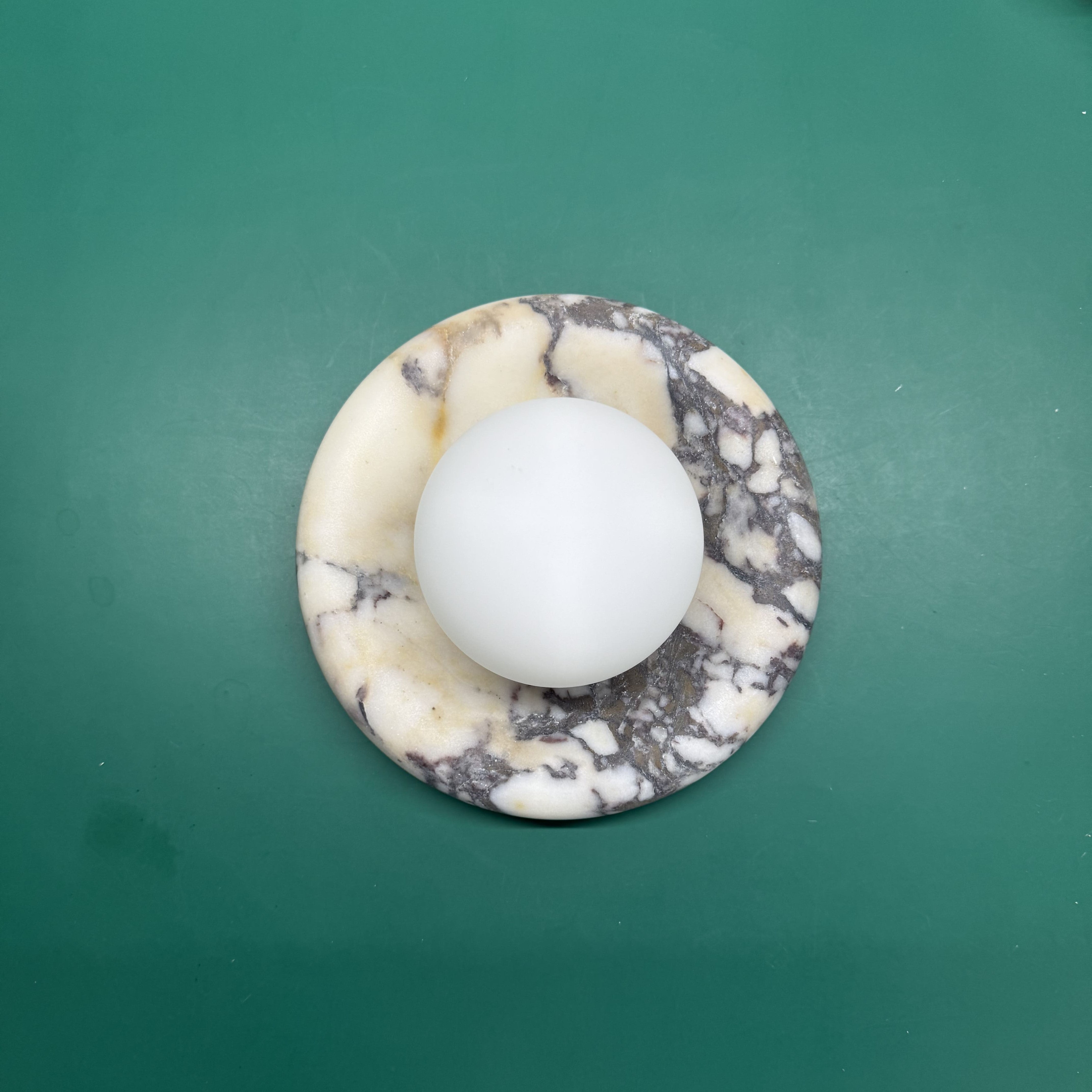 Calacatta Viola Marble Bowl Sconce