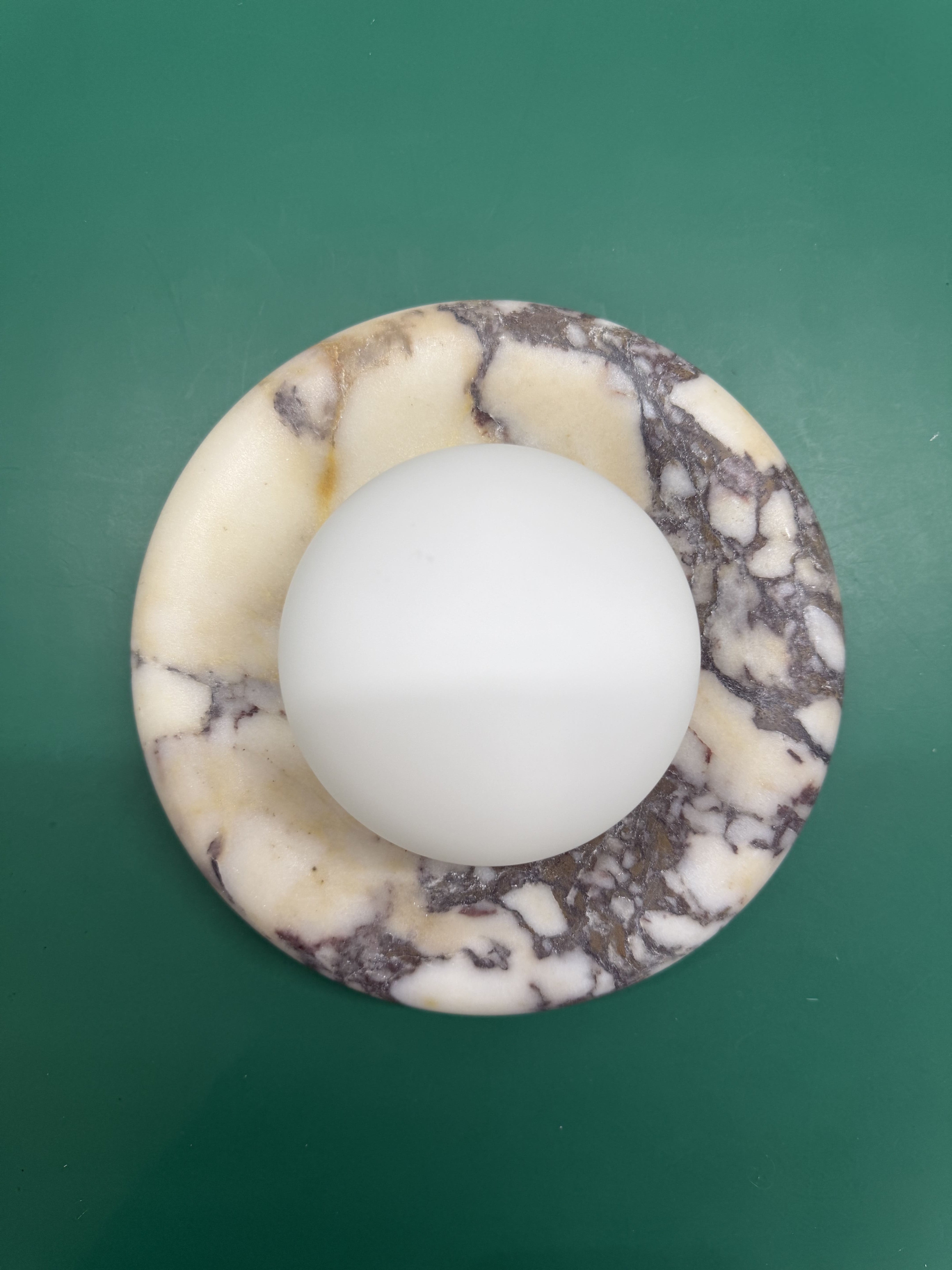 Calacatta Viola Marble Bowl Sconce