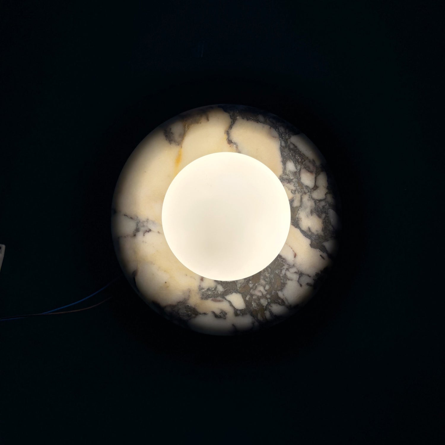 Calacatta Viola Marble Bowl Sconce