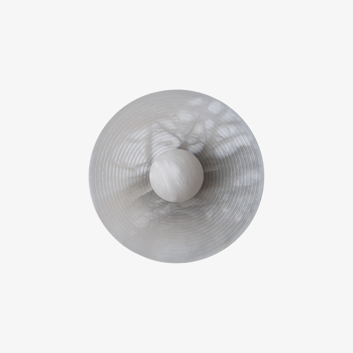 Concentric Dome Alabaster Sconce