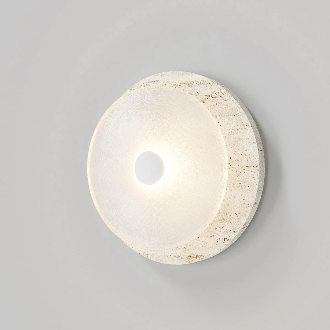 Coral Travertine Wall Sconce