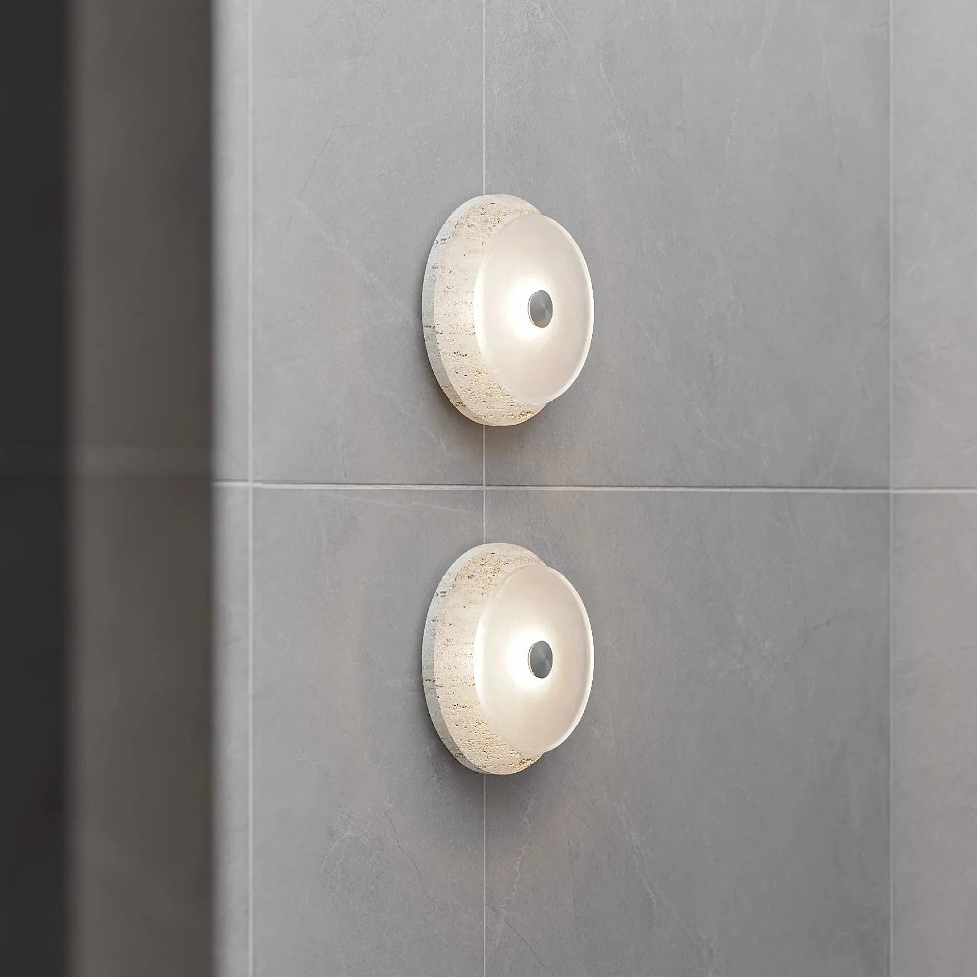 Coral Travertine Wall Sconce