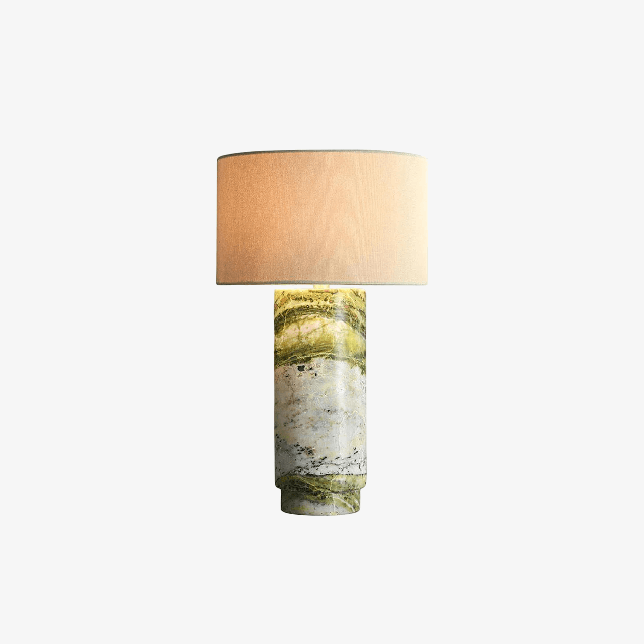 Cylindrical Marble Table Lamp