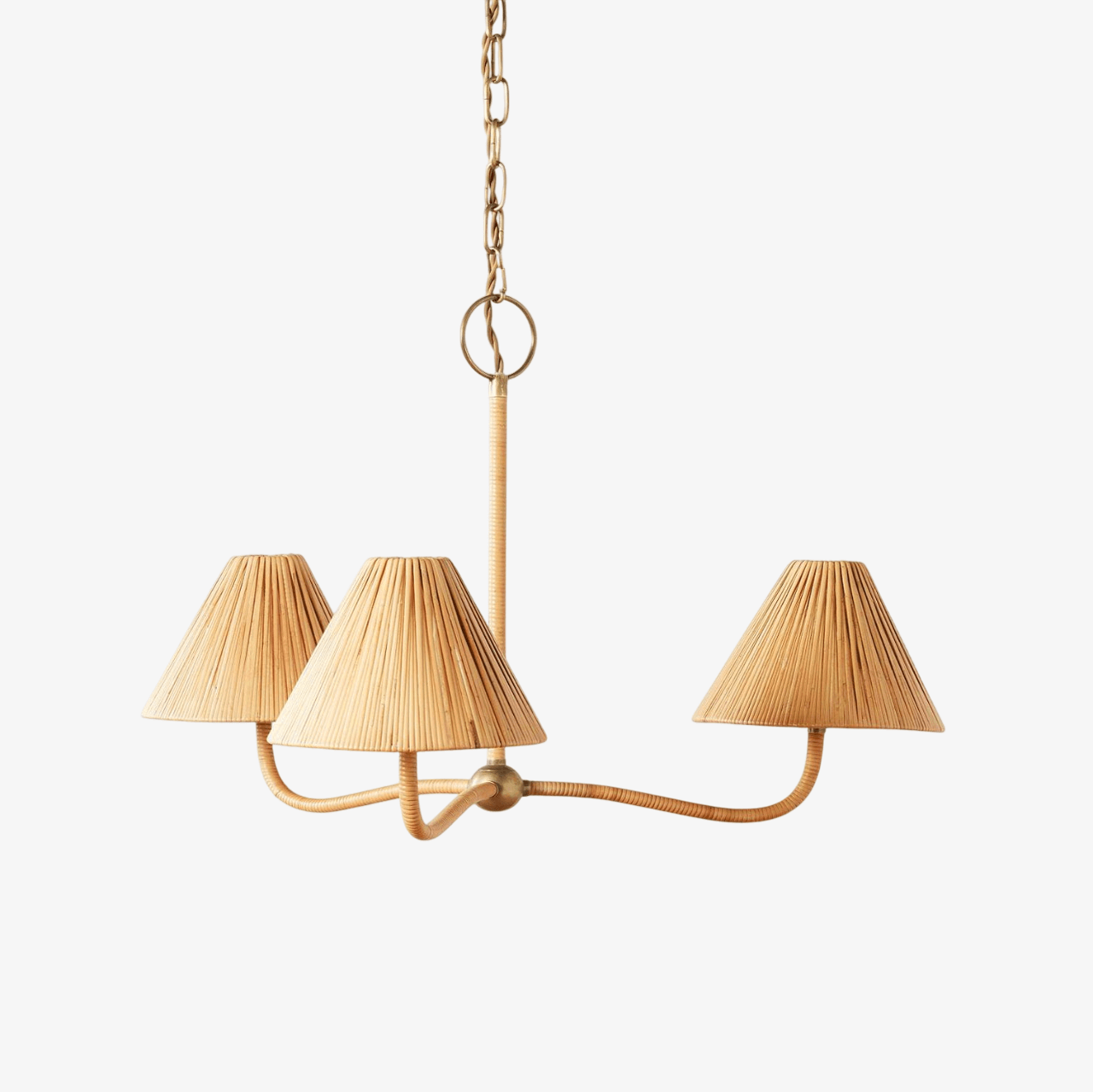 Delphine Rattan Chandelier