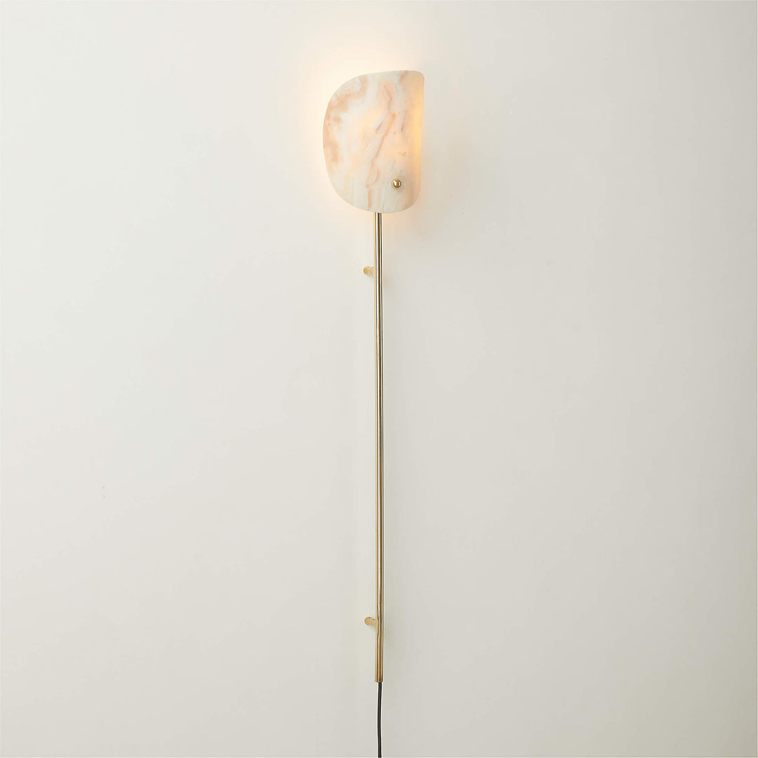 Fold Onyx Plug-In Wall Sconce