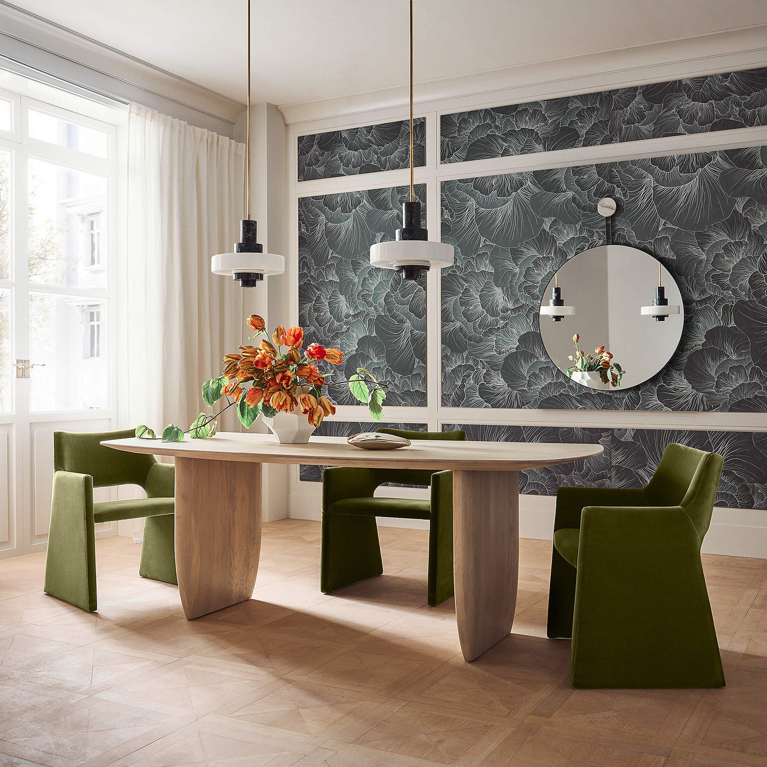 Frederick Green Marble Pendant Light