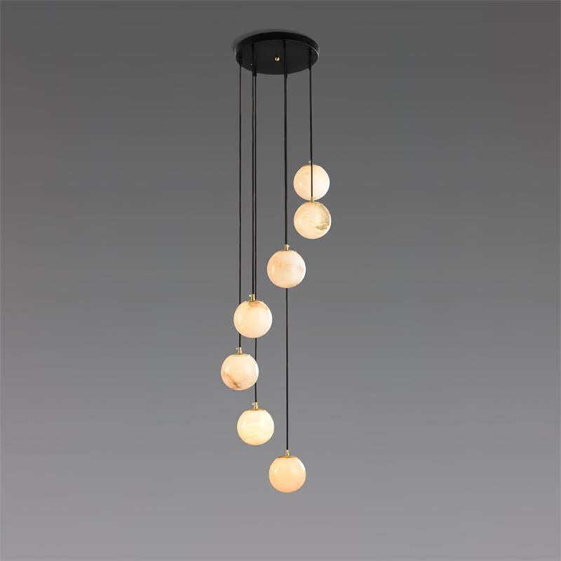 Globes Alabaster Suspension Light