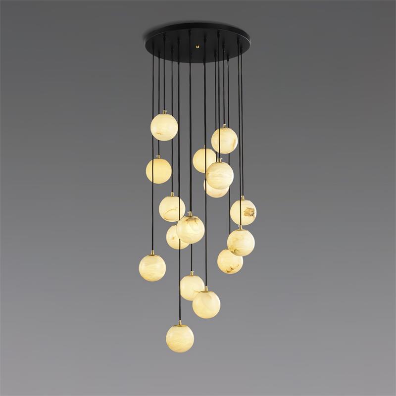 Globes Alabaster Suspension Light