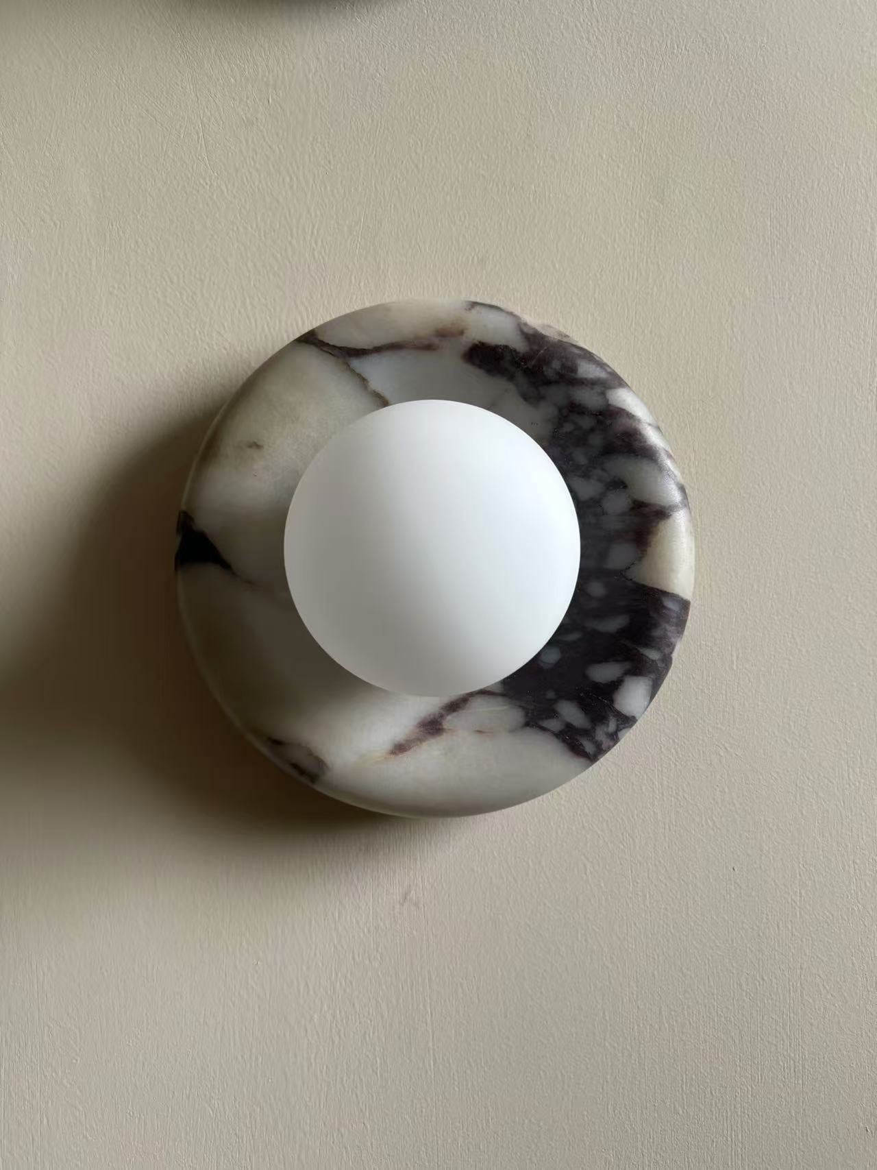 Calacatta Viola Marble Bowl Sconce