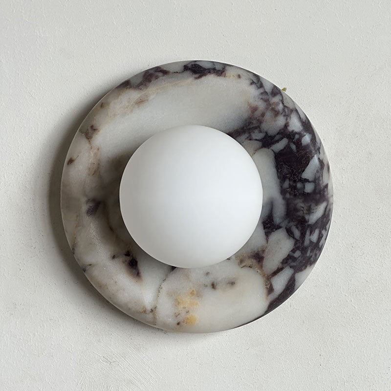 Calacatta Viola Marble Bowl Sconce