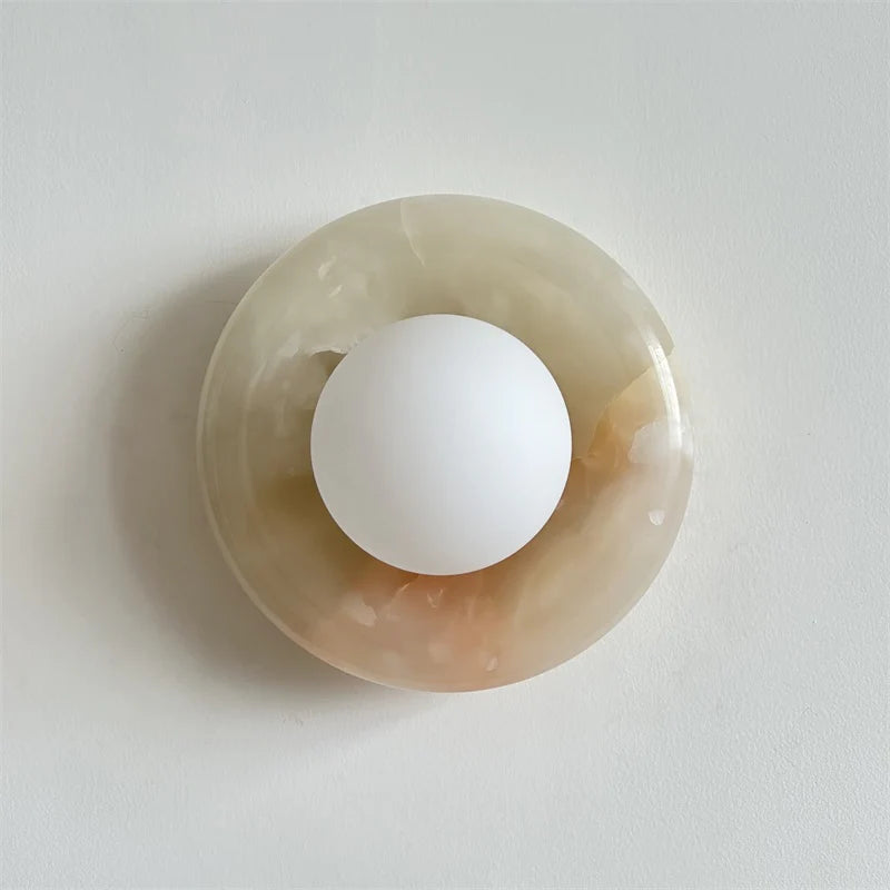 Gravure Onyx Sconce