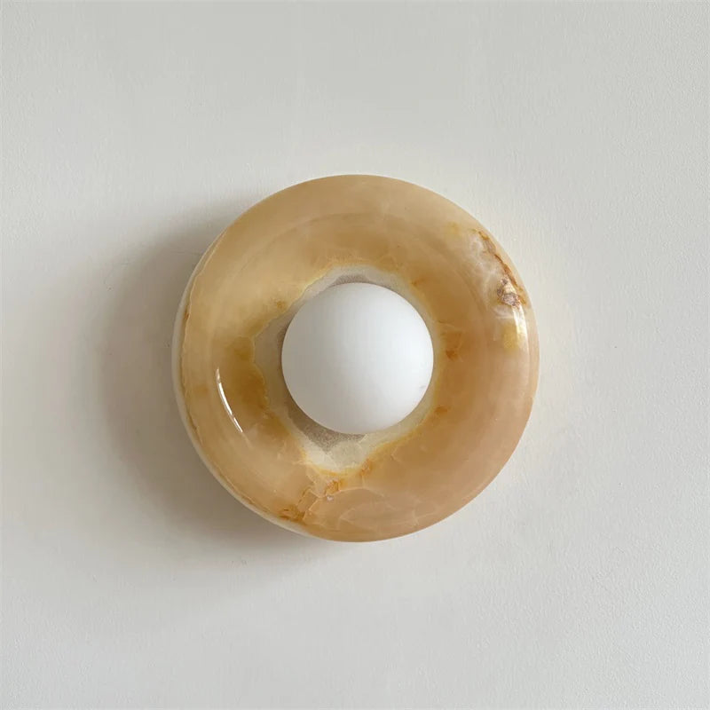 Gravure Onyx Sconce