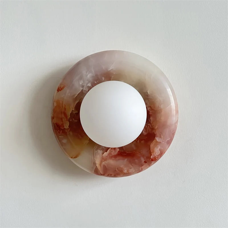 Gravure Onyx Sconce