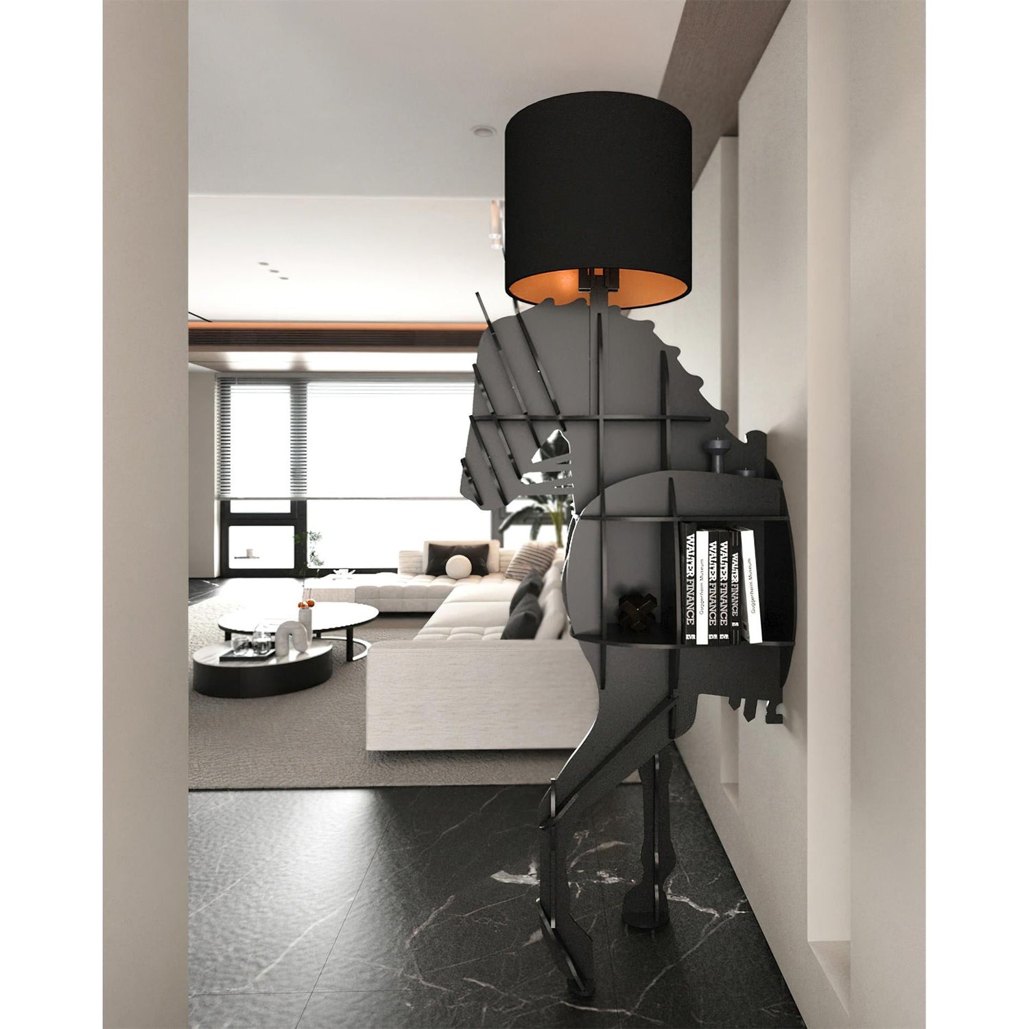 Kassel Horse Standing Lamp