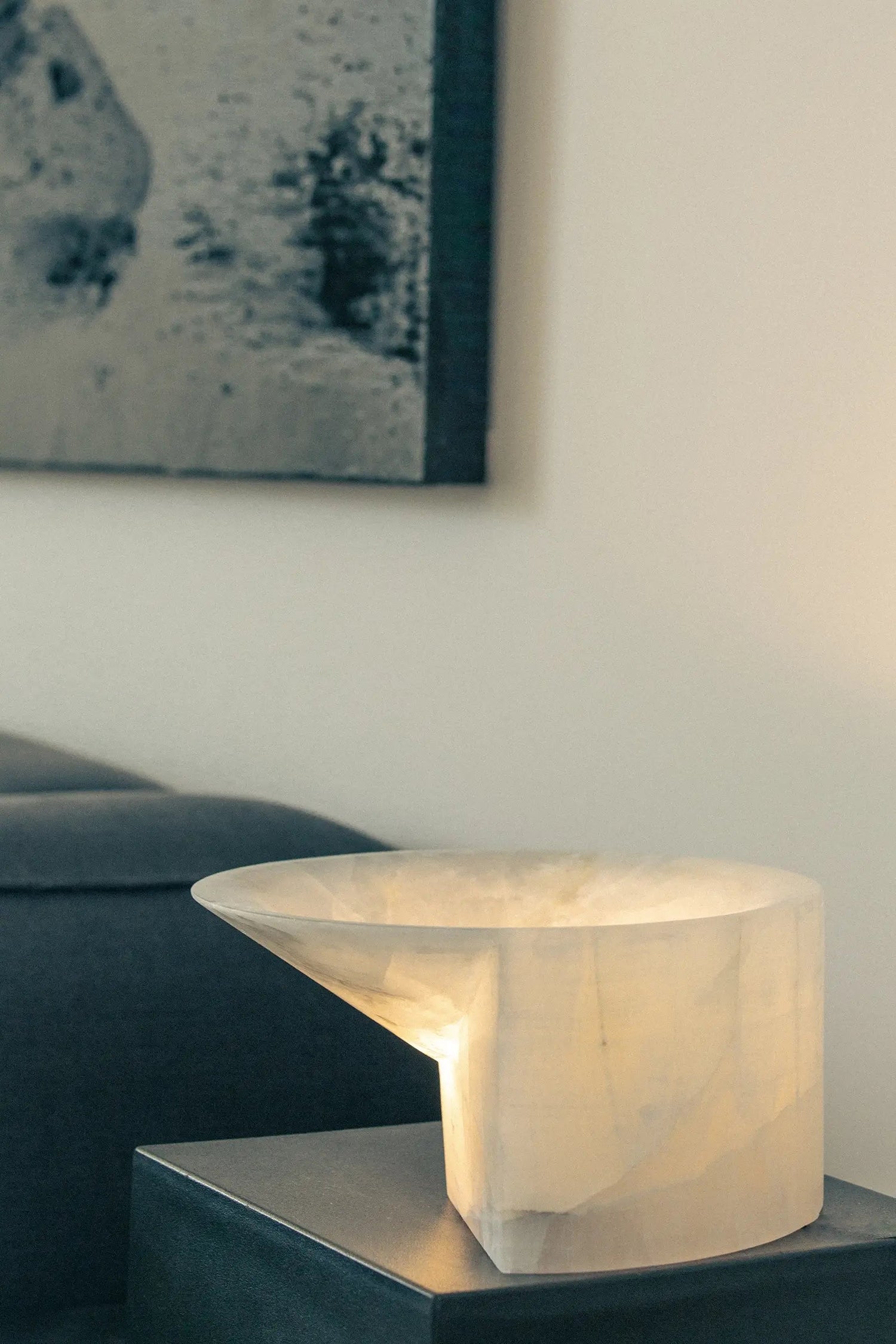 Stone Uplight Table Lamp