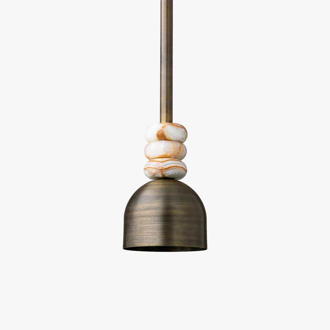 Marble Brass Pendant Light