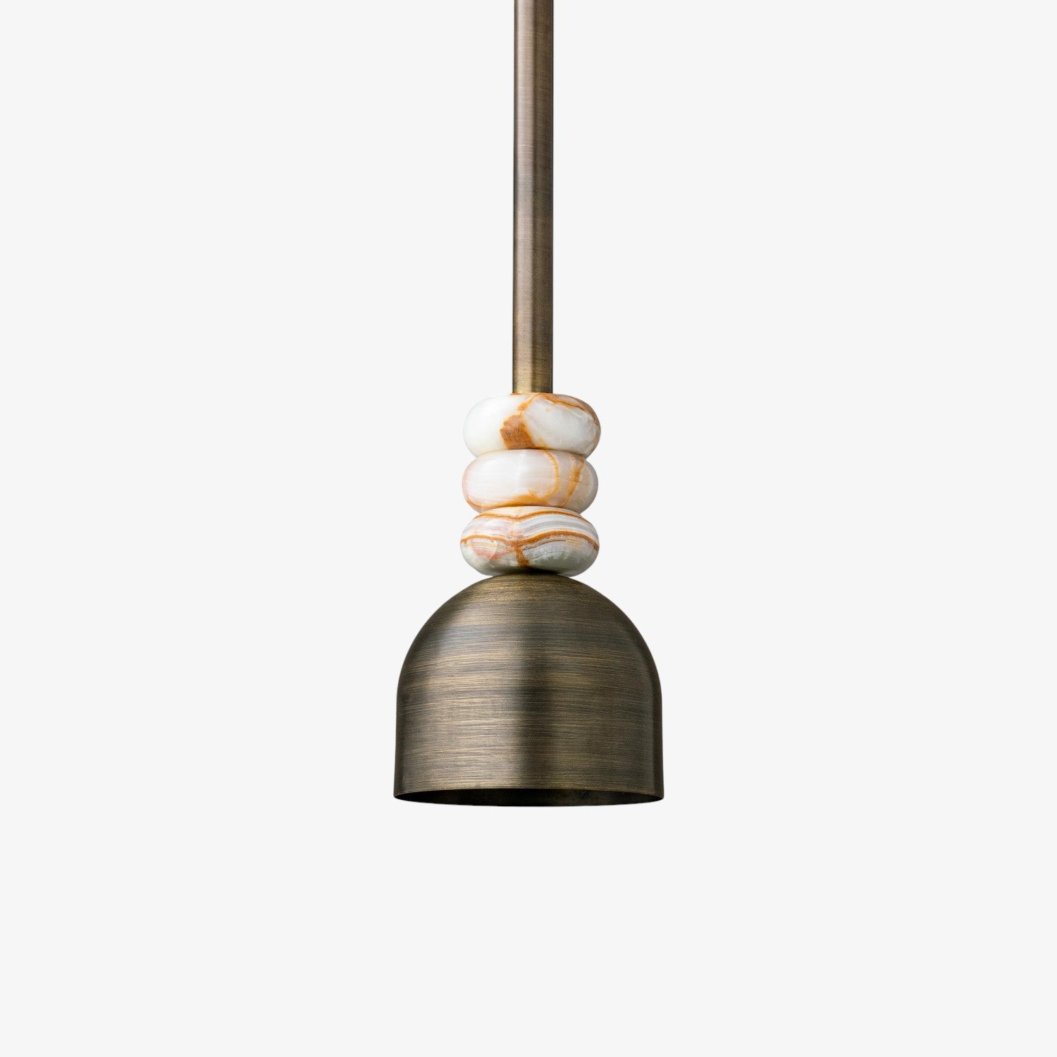 Marble Brass Pendant Light