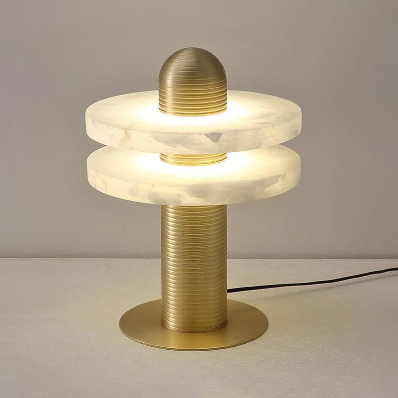 Median Alabaster Table Lamp