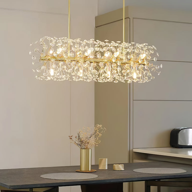 Minato Crystal Kitchen Island Lighting