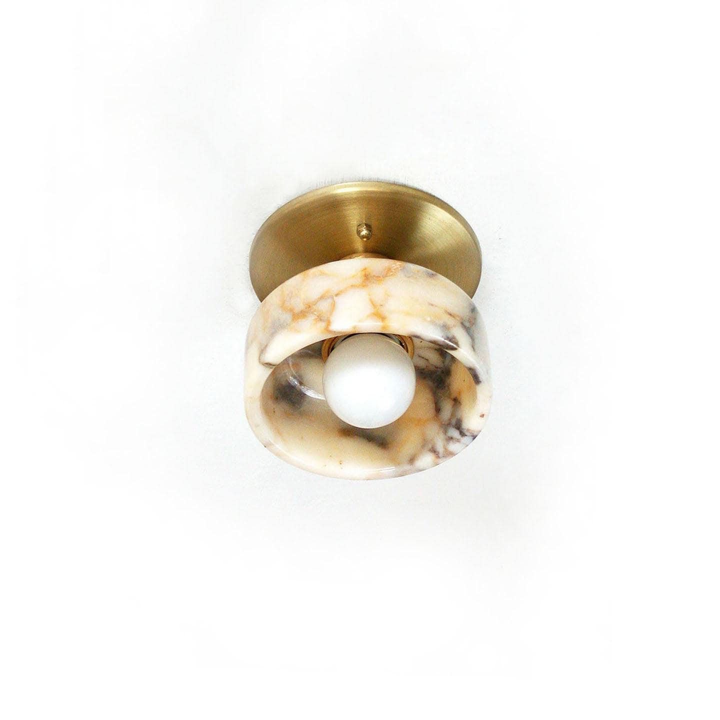 Calacatta Bowl Mini Flush Sconce