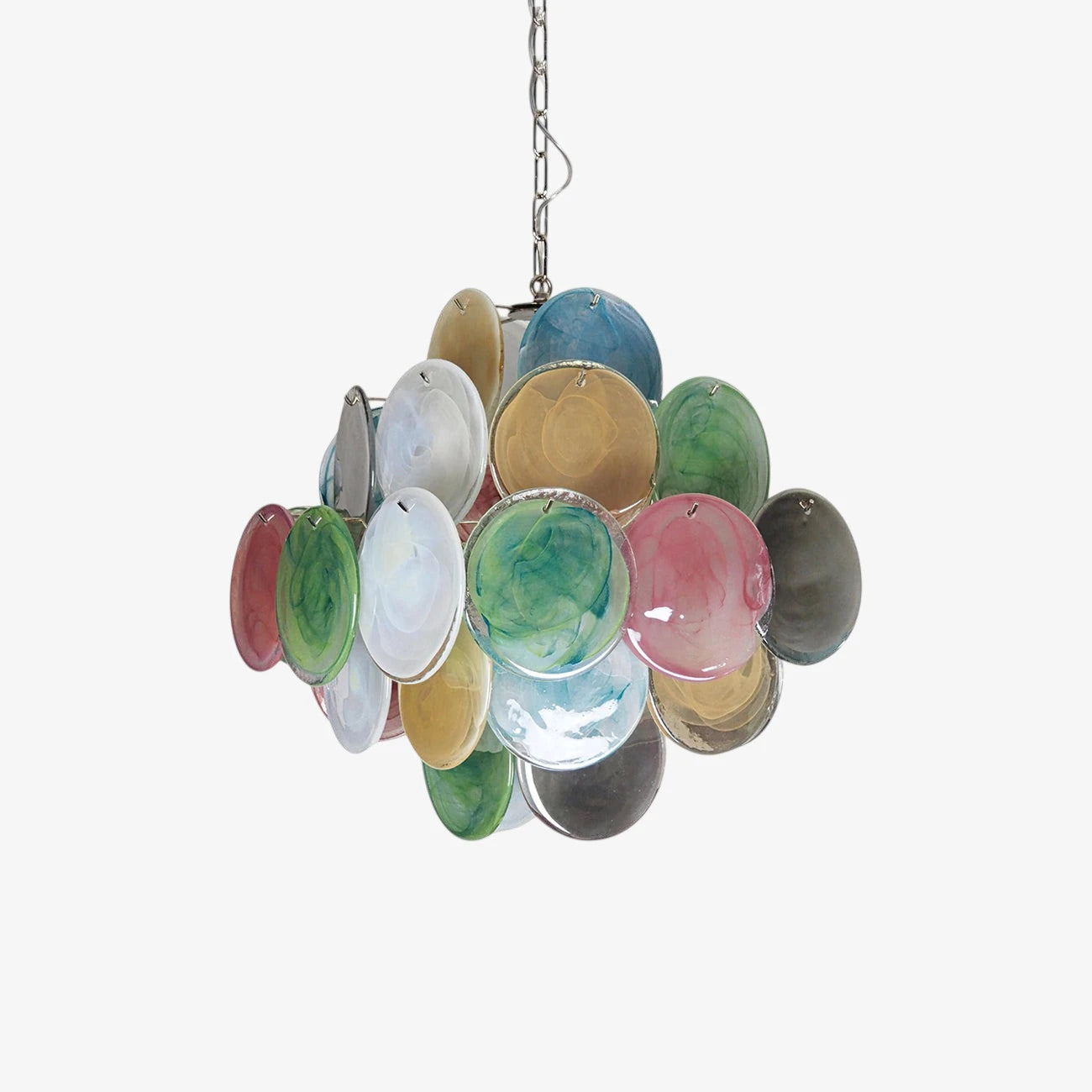 Murano Disc Chandelier Arlecchino 36