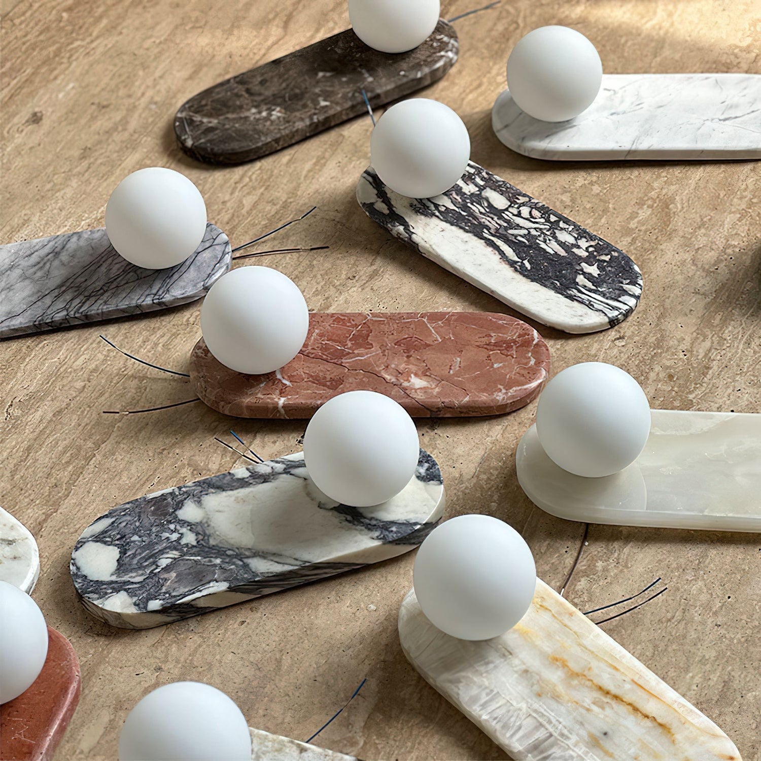 Natural Marble Sconce Collection