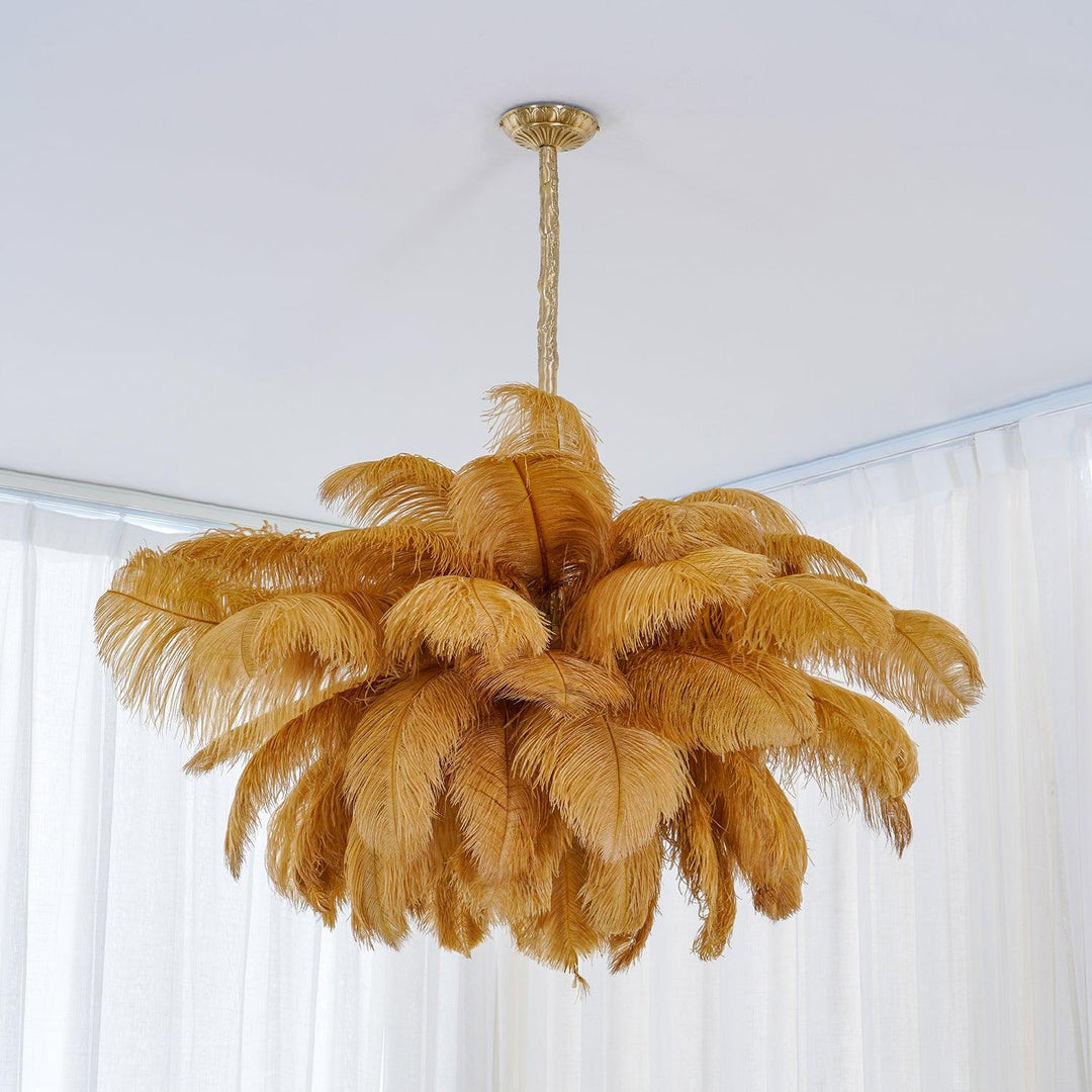 Fero Ostrich Feather Chandelier