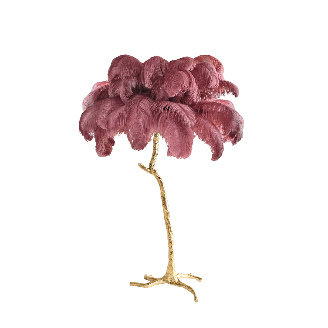 Fero Ostrich Feather Floor Lamp