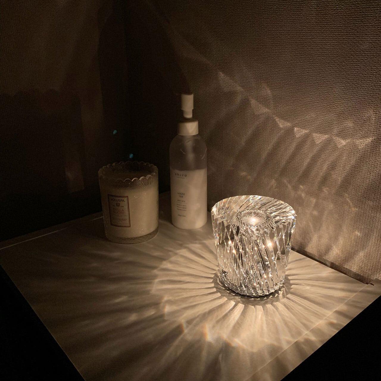 Pamela Crystal Ambient Table Lamp