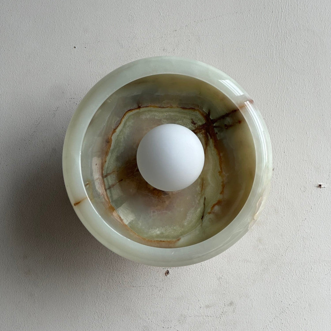 Aurora Green Onyx Sconce
