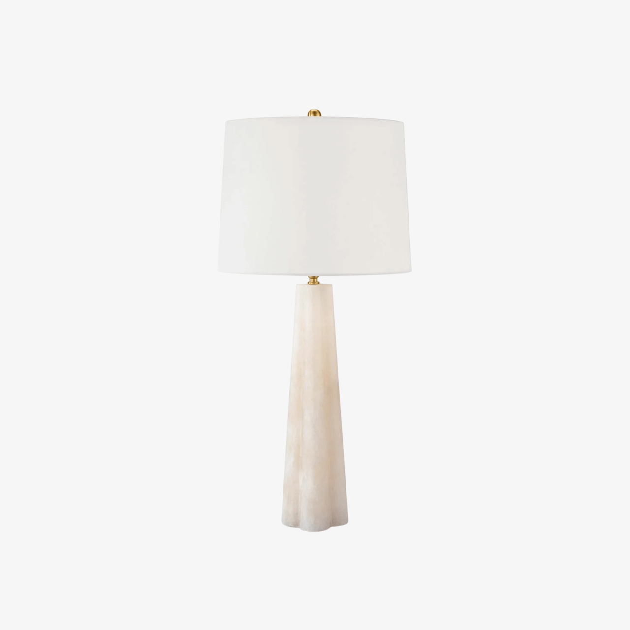 Quatrefoil Alabaster Table Lamp