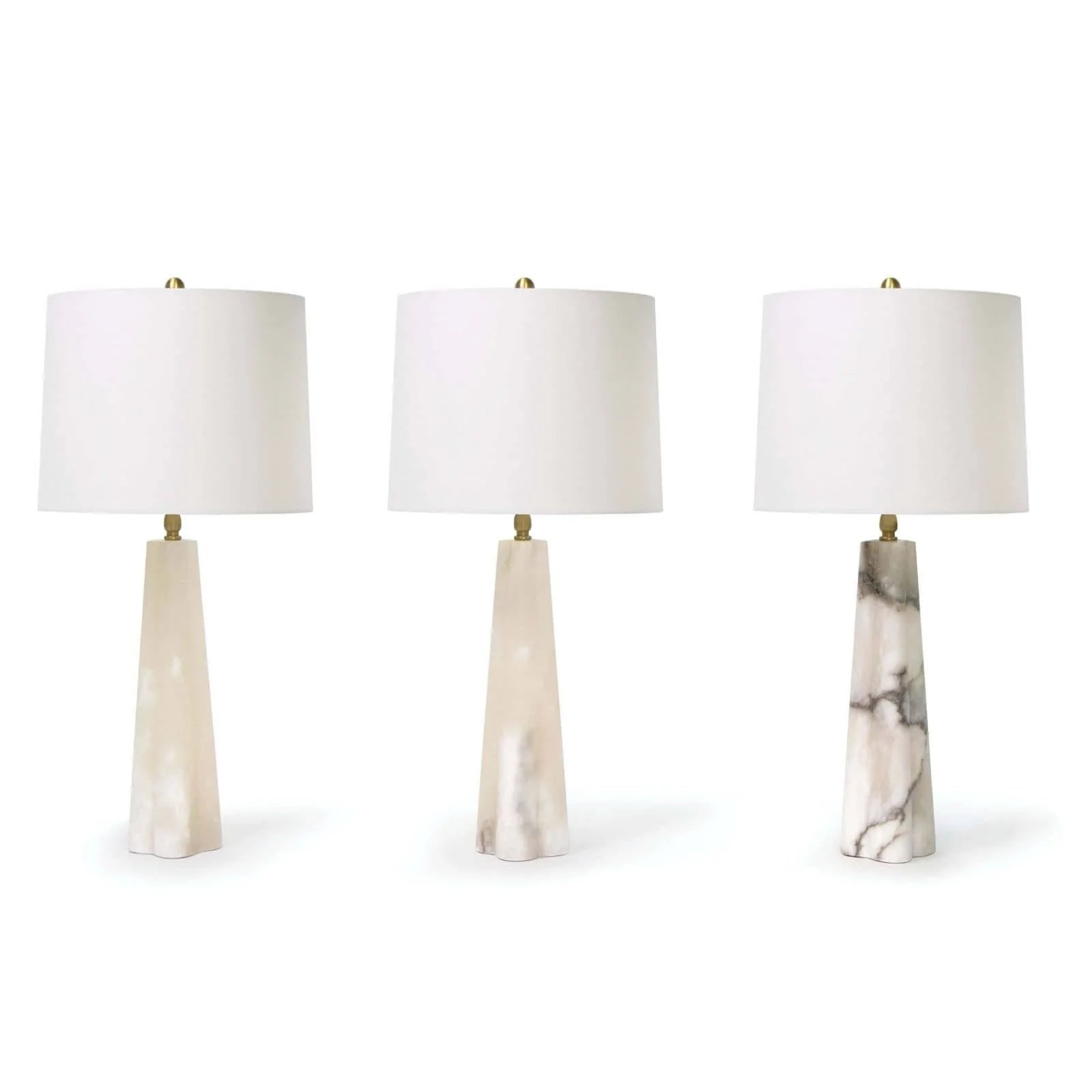 Quatrefoil Alabaster Table Lamp