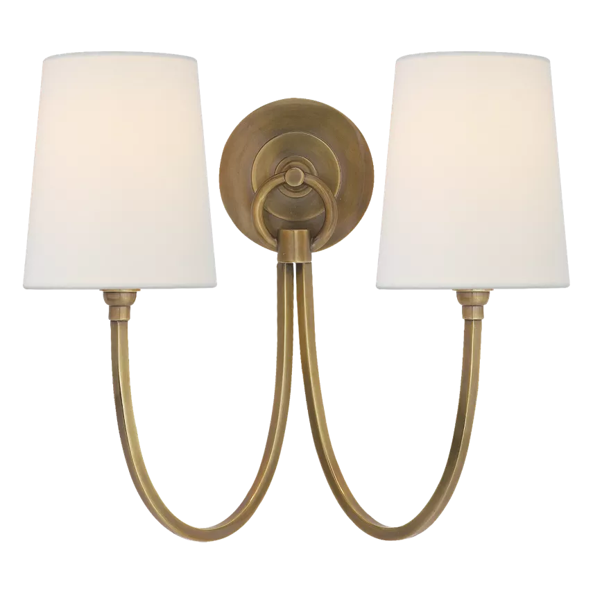 Reed Double Sconce