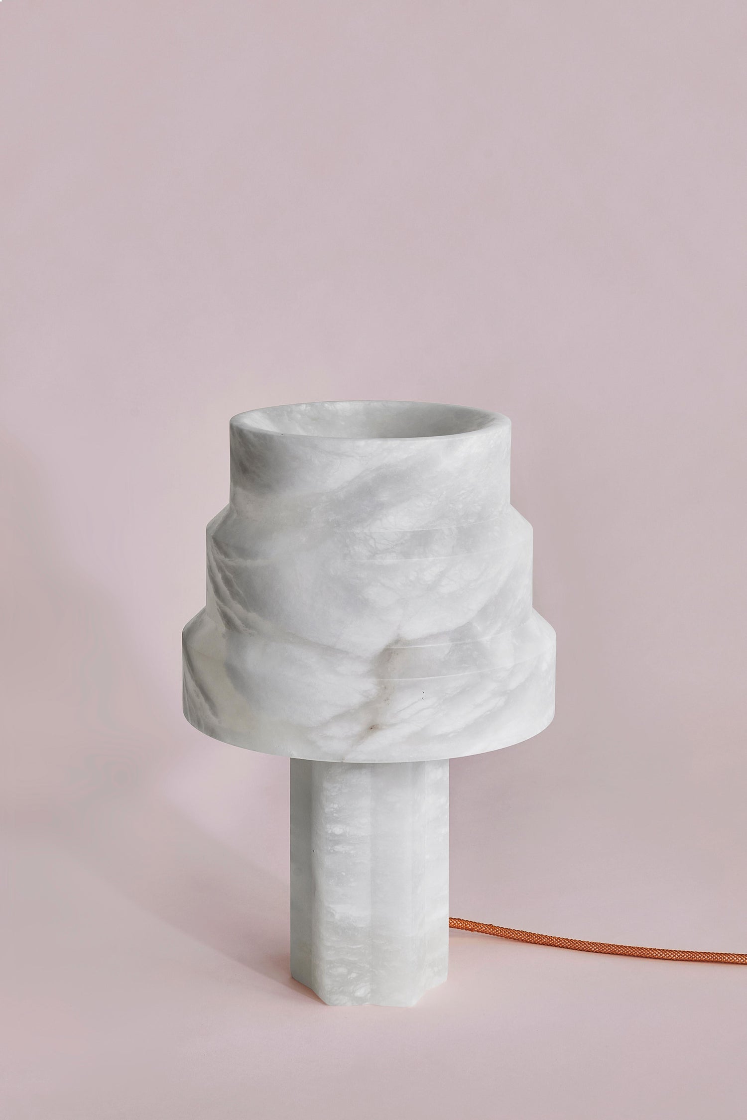 Scale Alabaster Table Lamp