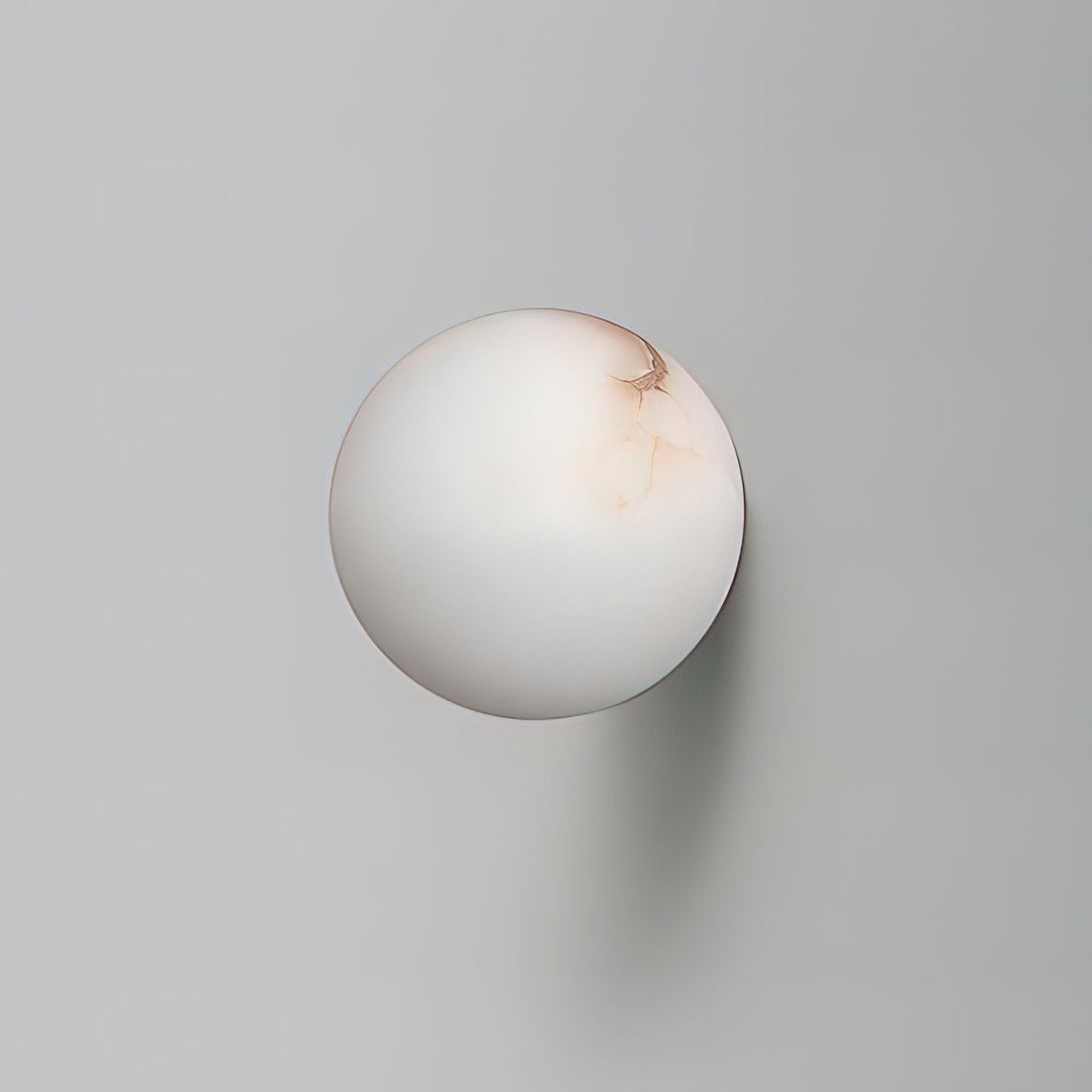 Stecher Alabaster Orb Wall Sconce