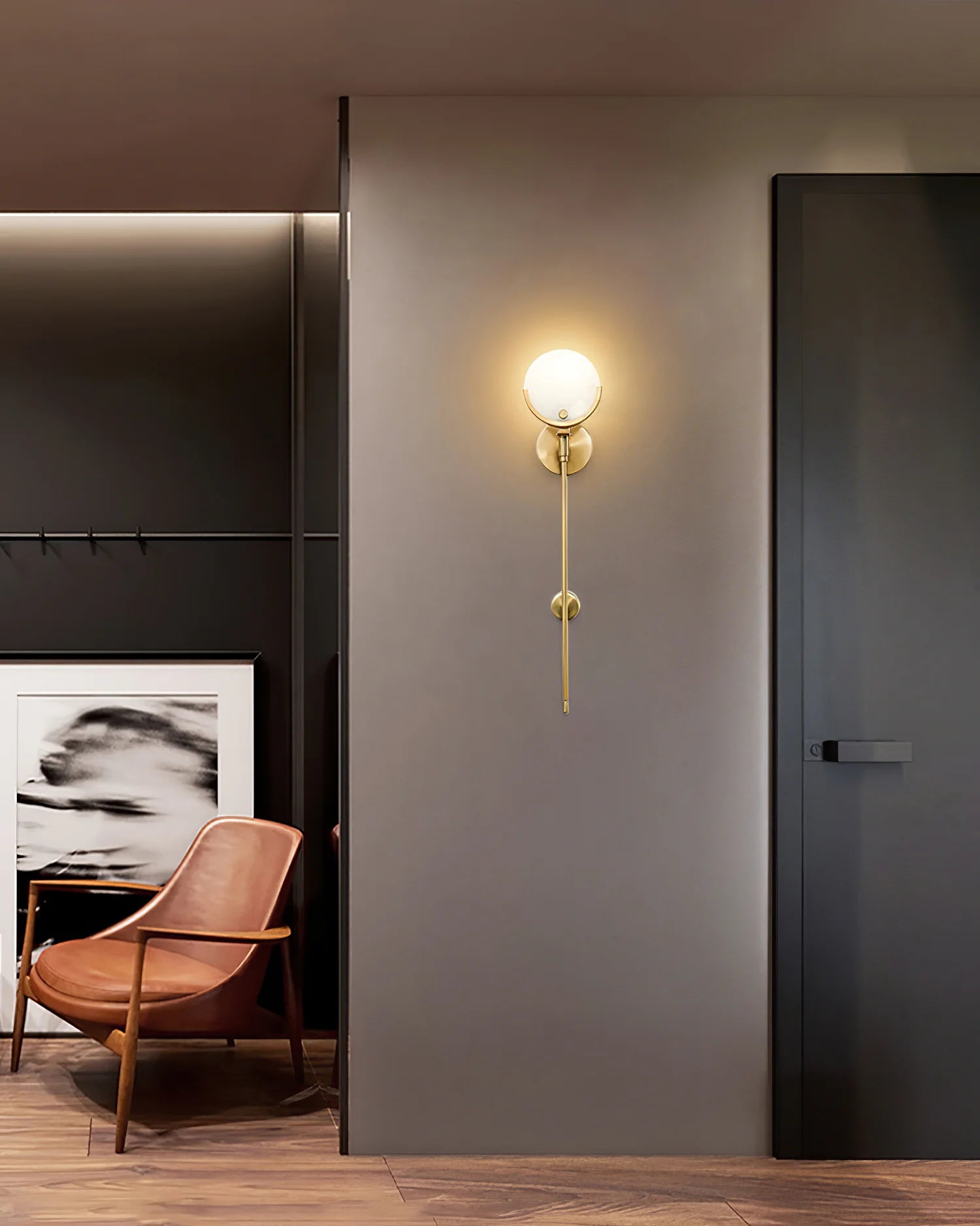 Tail Alabaster Wall Sconce