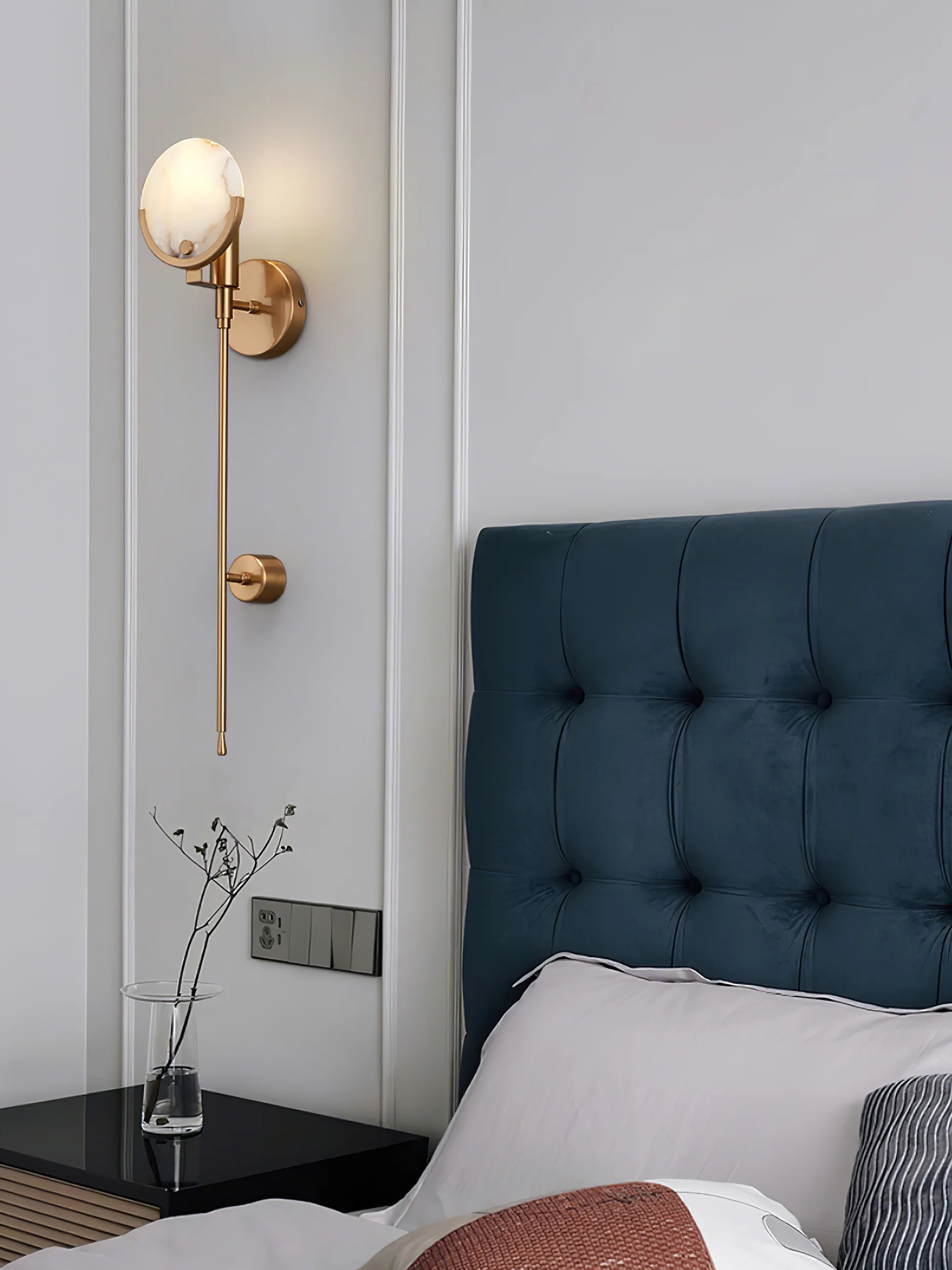 Tail Alabaster Wall Sconce
